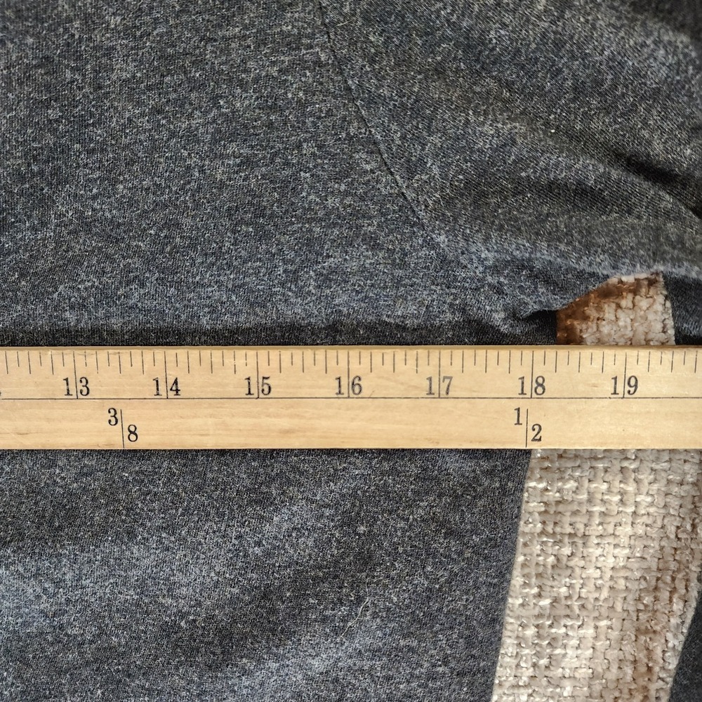 PACT Organic Cotton Wrap Robe Womens Medium Gray Stretch Pockets Comfy - Picture 5 of 11